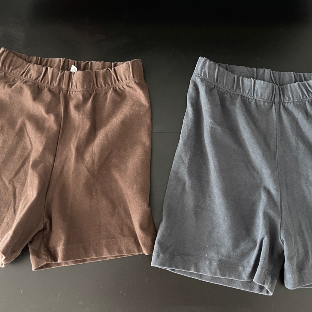 Los Angeles Apparel Brown and Gray Women Shorts